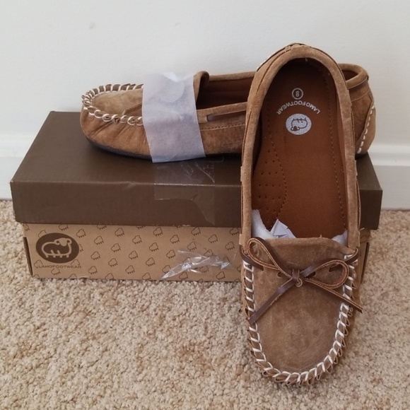 Lamo Shoes - New! Lamo Footwear Chestnut Suede Mocassin Slipper